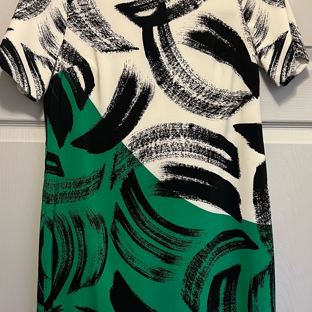 Vince Camuto Black and Green Dress